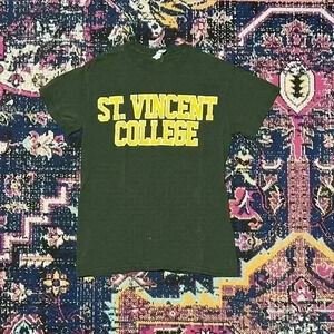Vtg St. Vincent College Short Sleeve Crew Neck Vintage Size Small